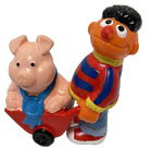 Ernie with a pig