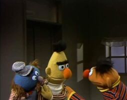 train engineer in Ernie and Bert Pretend