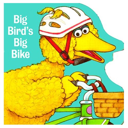 bird riding bike