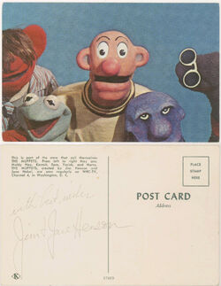 Sam and Friends postcard