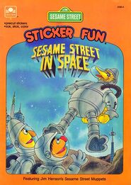 Sesame Street in Space Sticker Fun Tom Cooke Western Publishing 1983 (reprint)