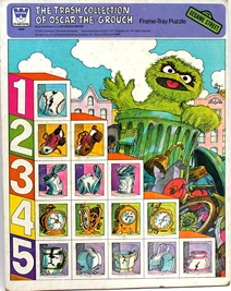 "The Trash Collection of Oscar-the-Grouch" Michael Smollin 1977, Whitman