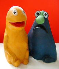 Wilkins and Wontkins promotional puppets