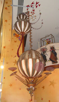 "The Great Hot Air Balloon Circus" in the NYC Disney Store, full view