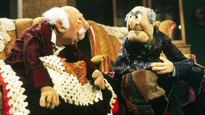 The duo in their nursing home in Muppets Tonight