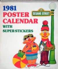Sesame Street 1981 Poster Calendar 1981
