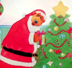 Bear as Santa Visits BBH