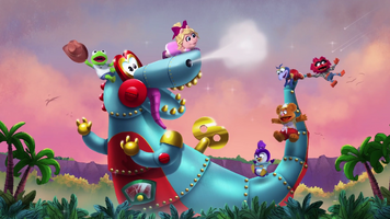 Robotic dinosaur Muppet Babies reboot opening theme