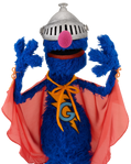 Super Grover Helmet Closed