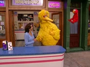 Elmo in Episode 4070 (when Snuffy is invisible)