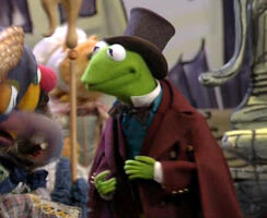 Kermit the Frog as the Mayor in Muppet Classic Theater