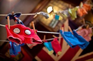 Mickey's shorts in the Muppet gift shop at Walt Disney World.