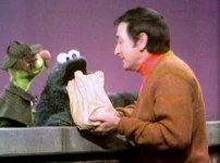 A limbo set, but in this sketch, it's mentioned that the Sesame Street sign is right in view as Bob is heading home.