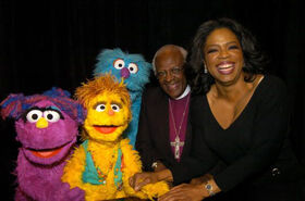 Desmond Tutu and Oprah Winfrey