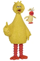 Prototype for Big Bird, an 11-inch-tall figure, with Little Bird as a pack-in figure