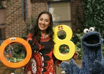 Leela and Cookie Monster