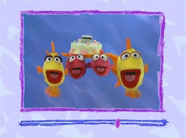 fish in Elmo's World: Birthdays and "Spanish Word of the Day: Escuela"