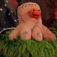 Slimey as Thing from Wednesday in a 2025 Netflix Halloween promo.