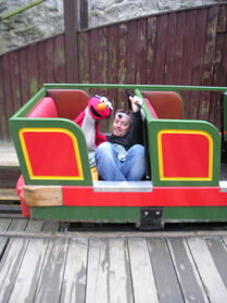 Elmo and Thomas Roos on the old roller coaster in Tivoli, Copenhagen