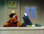 Cookie Monster and Ernie: Eating Utensils