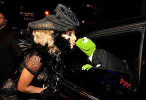 Lady Gaga & KermitThe 2009 MTV Video Music Awards preshow