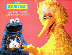 Sesame Street 1989 Baby Animals Calendar 1989