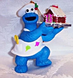 GrolierCookieMonster.jpg (42 KB) Cookie Monster and a gingerbread house.