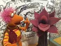 Gobo Fraggle and a flower puppet from The Caves of Boredom