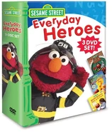 DVDGenius Entertainment 3 disc set with Elmo Visits the Firehouse and Friends to the Rescue