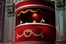 At the conclusion of Muppet*Vision 3D, when the smoke from the cannon fire clears, Statler and Waldorf are crouching in their box, holding white flags and saying "We surrender! We surrender!"