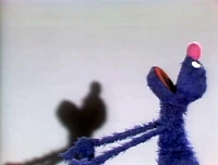 "My Furry Little Shadow" ends with Grover passing out. His furry little shadow, however, remains standing and wondering where his friend went. The shadow spots Grover on the ground and collapses as well.