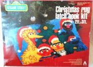 Christmas rug latch hook kit - Christmas Party 1979