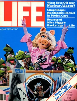 "Miss Piggy for President!" Actual Life magazine cover (1980)