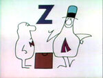 Z -- A salesman tries to sell a Z. His customer stops the hard sell by locking the salesman in a zoo cage. (EKA: Episode 0085)