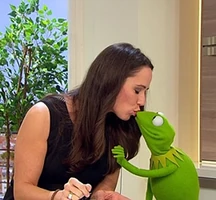 Simone Panteleit & KermitDie Muppets promotion, Germany