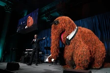 John Oliver with Snuffy