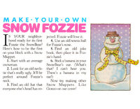 Snow FozzieMuppet Magazine Winter 1986