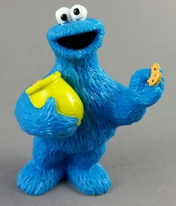 Cookie Monster with a cookie jar