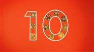 10 coins take the shape of the number 10.