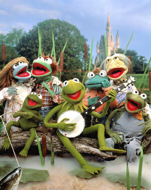 Muppets at Disney frogs