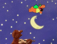 Hippo Jumps Over the Moon