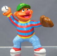 Ernie playing baseball