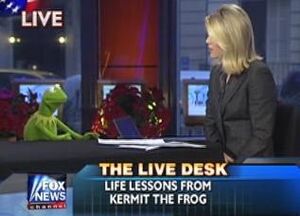 Kermit talks politics on The Live Desk