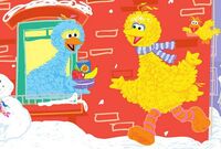 In illustrated form, with Big Bird and Little Bird