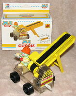 A wind-up toy from Barval's Doozer toy set