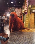 Snuffy on the set