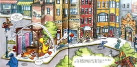 The location of the park as seen in Around the Corner on Sesame Street