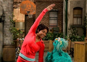 Dominique Dawes with Rosita