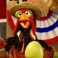 rooster in Bird the Musical