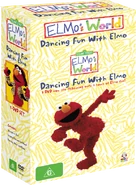 Australia (DVD)2008 Madman Entertainment Part of the Elmo's World: Dancing Fun with Elmo DVD boxset, along with Elmo's World: Singing, Drawing & More! and Elmo's World: Dancing, Music, Books!. SES101